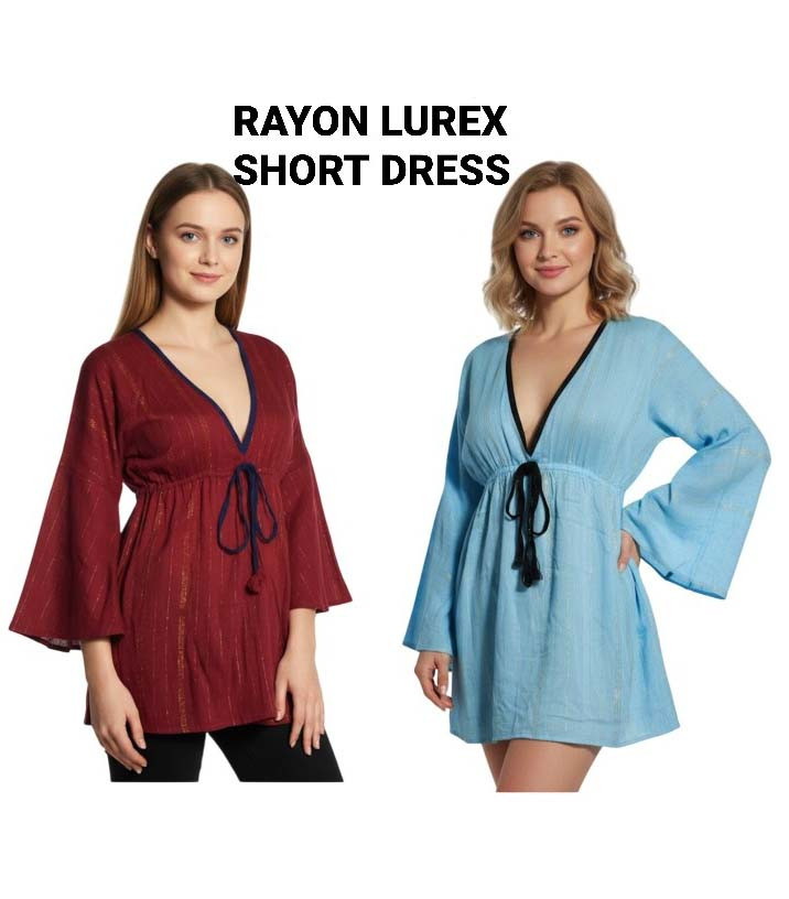 Rayon Lurex Short  Dress GC-AP-1642