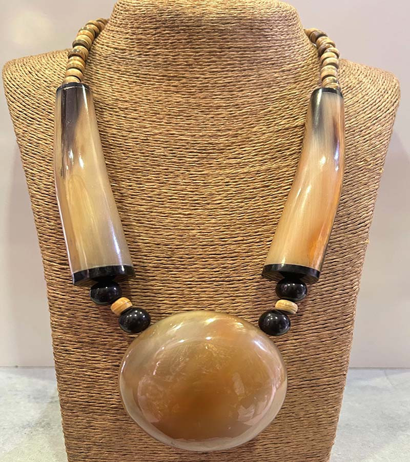 Horn Beads Necklaces GC-NK-578