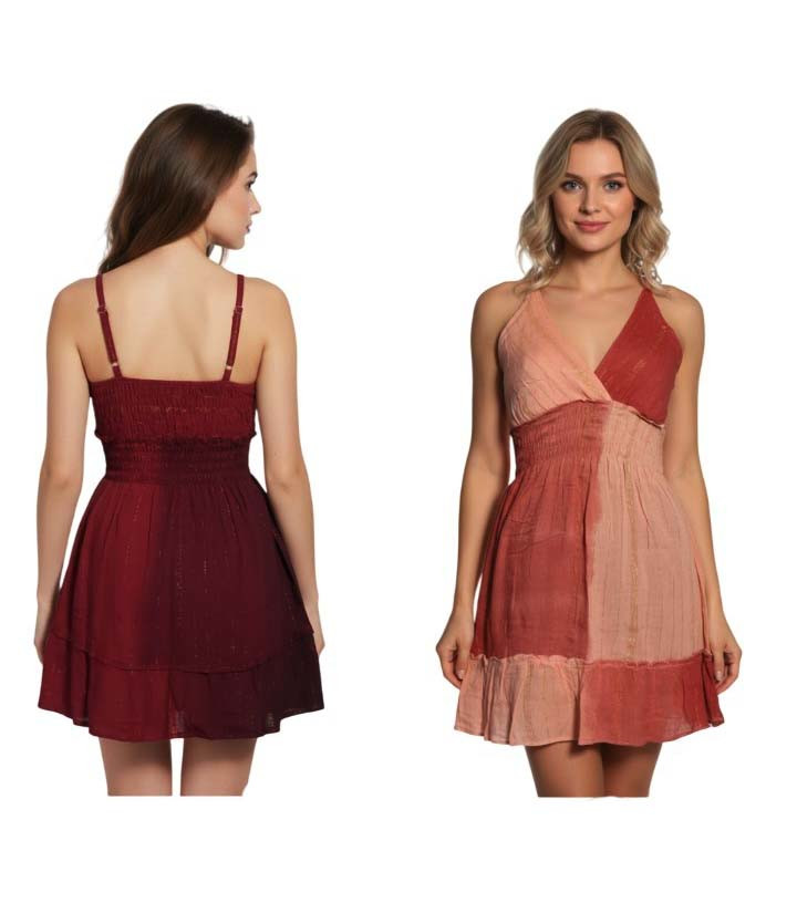 Rayon Lurex Short Dress GC-AP-1644