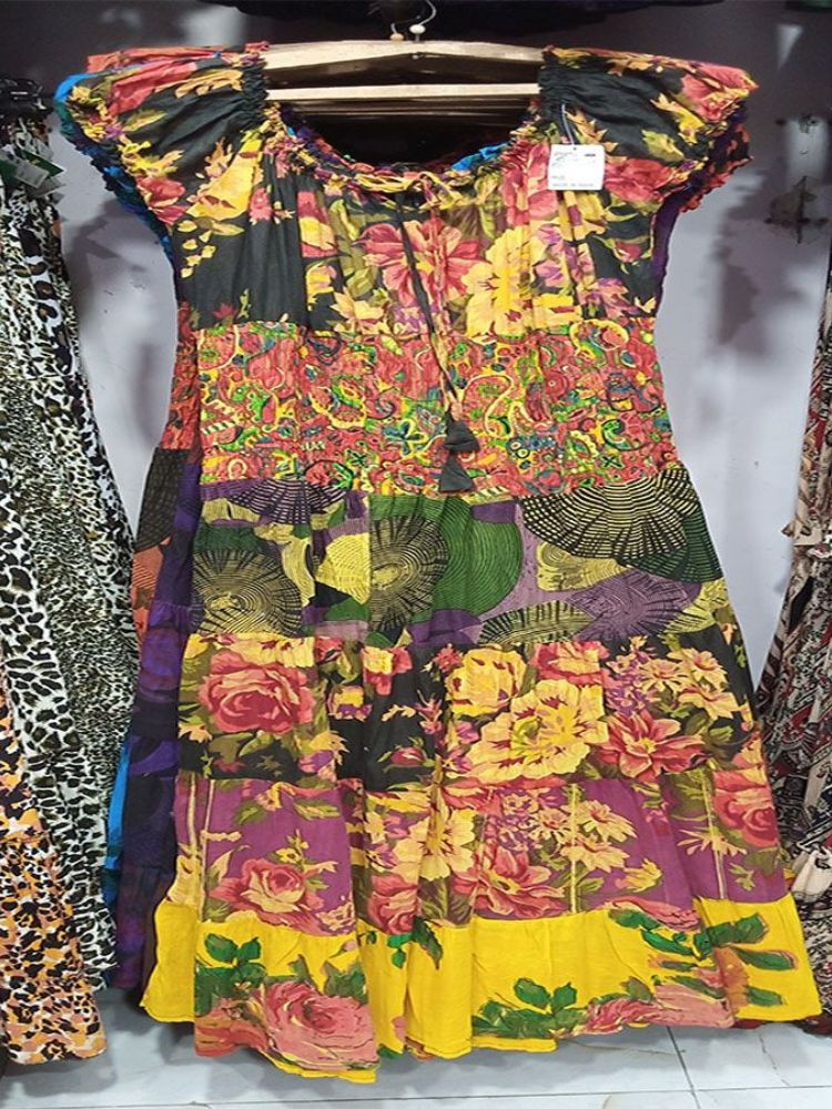 Women Fashion Cotton Print Long Dress GC-AP-1075