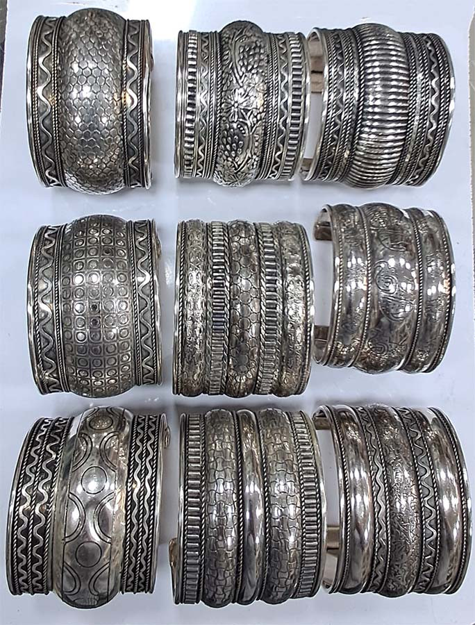 Bohemian Fashion Jewelry  Mix Desgin Brass Cuff Bangles GC-BL-442