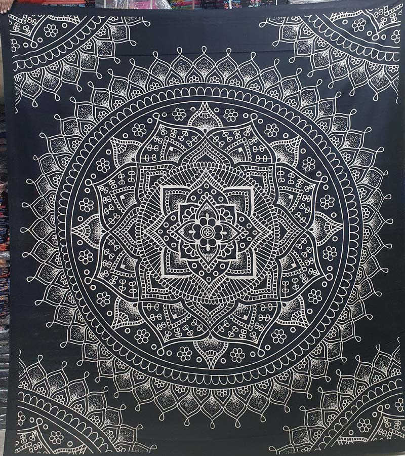Home Decor Cotton Fabric Double Bedsheets GC-TPDB-182 Size (210cmX240cm)