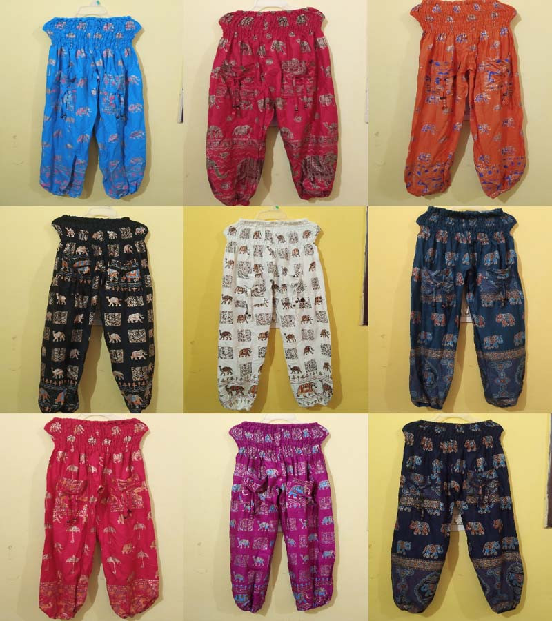 Rayon Gold Print Harem Pants GC-AP-898