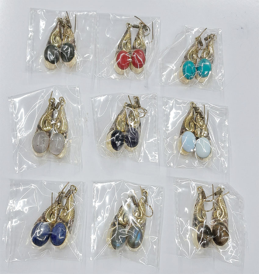 Stone Beads GS Metal Earrings GC-ER-429 Women Fashion Jewelry