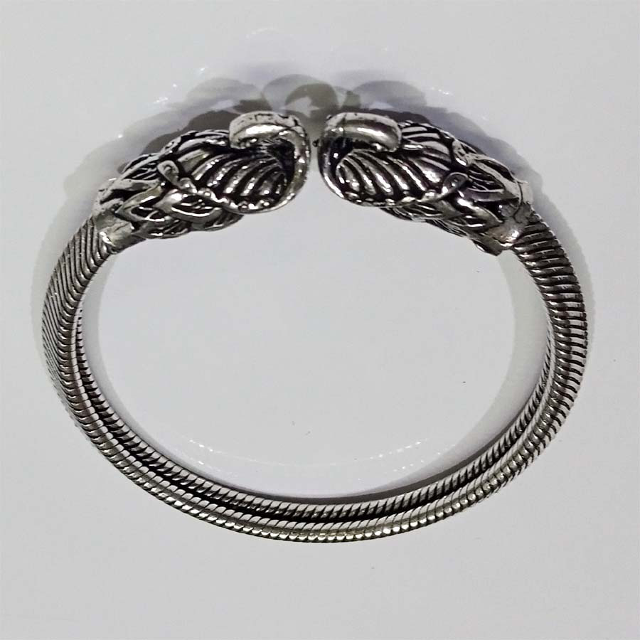 GS Metal Alloy Silver Plating Women's Arm Bangles GC-BL-142