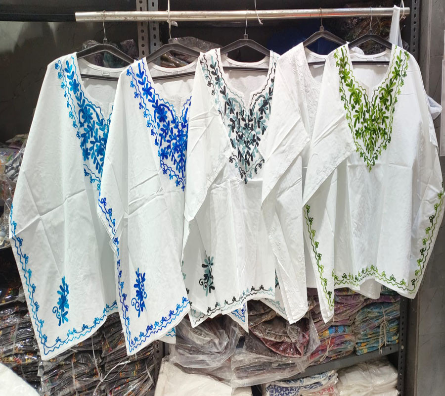 Cotton Embroidery Work Tops GC-AP-1344