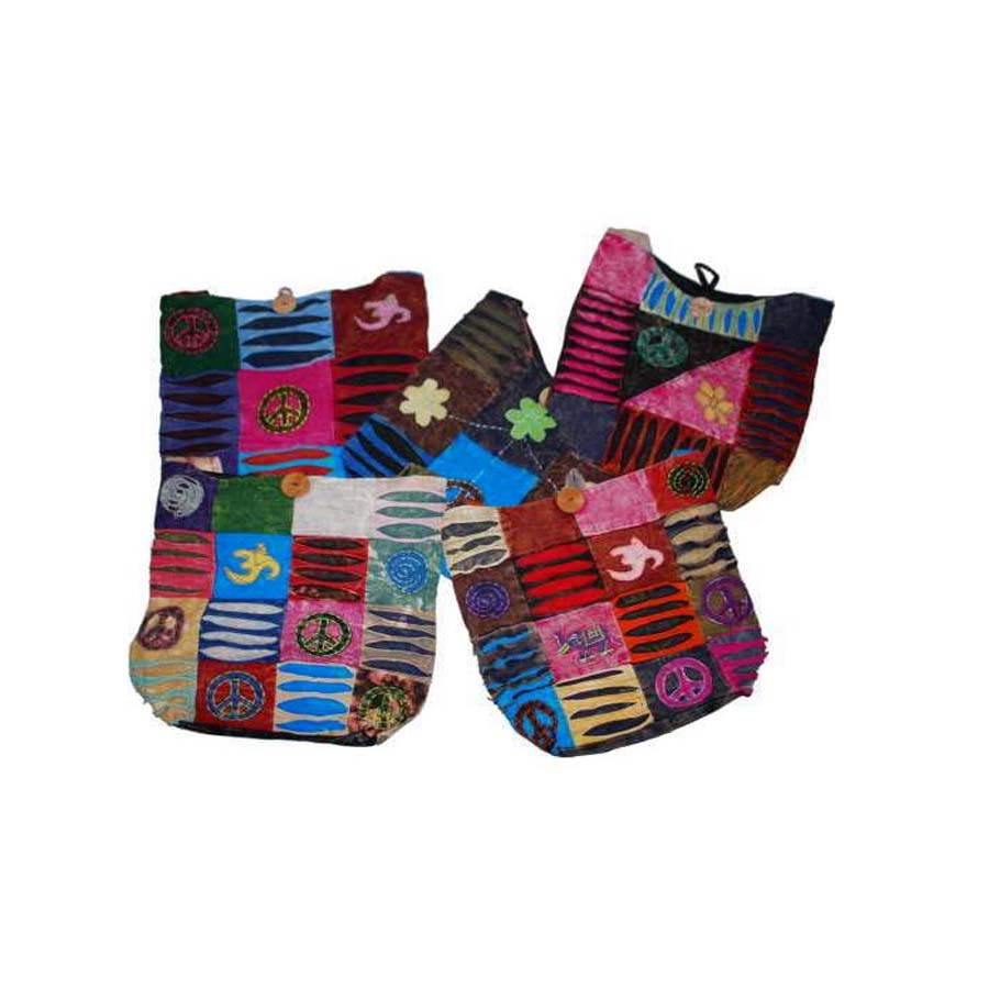 Cotton Stone Wash Cross-Body Bags GC-BG-222