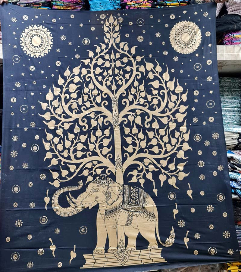 Home Decor Cotton Fabric Double Bedsheets GC-TPDB-186 Size (210cmX240cm)