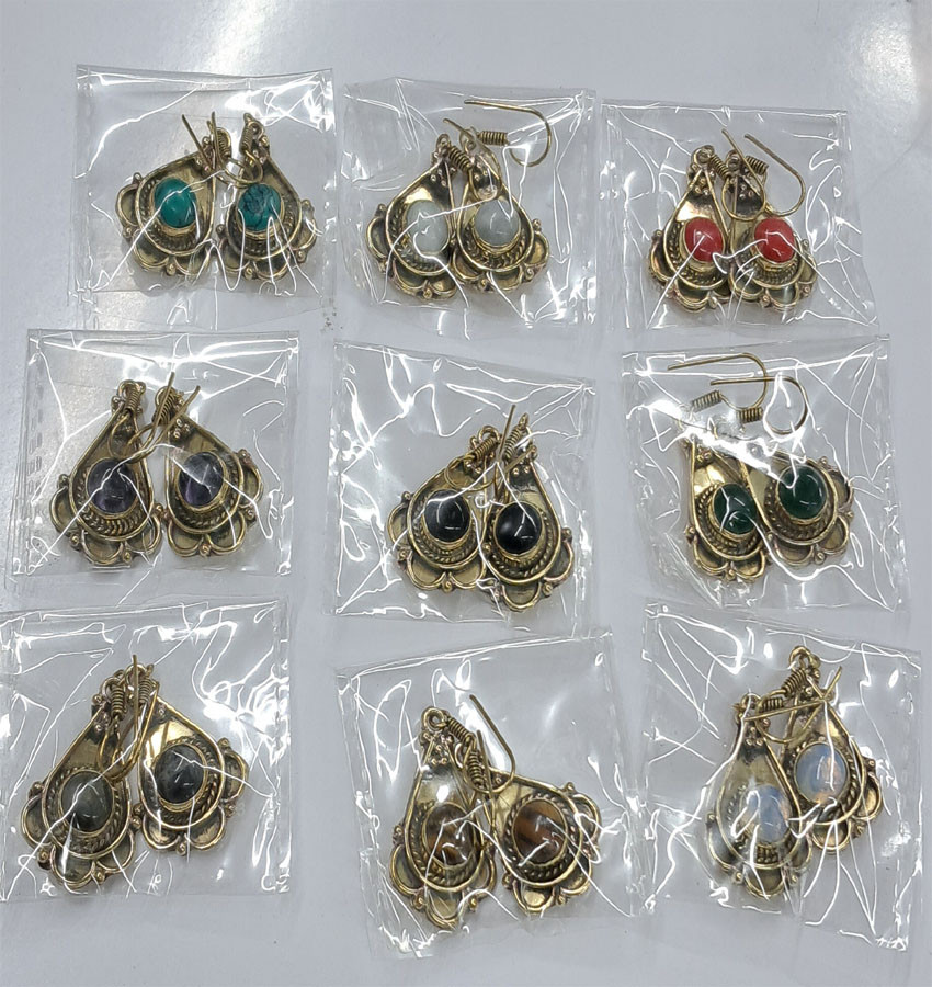Stone Beads GS Metal Earrings GC-ER-426 Women Fashion Jewelry