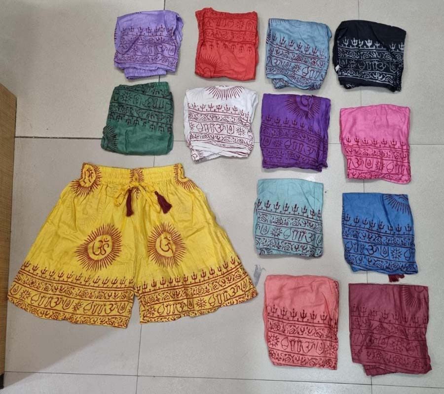 Om Print Rayon Shorts GC-AP-871