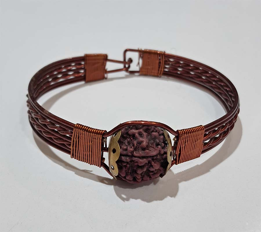 Copper Wire Work Metal Bangles GC- BL-422