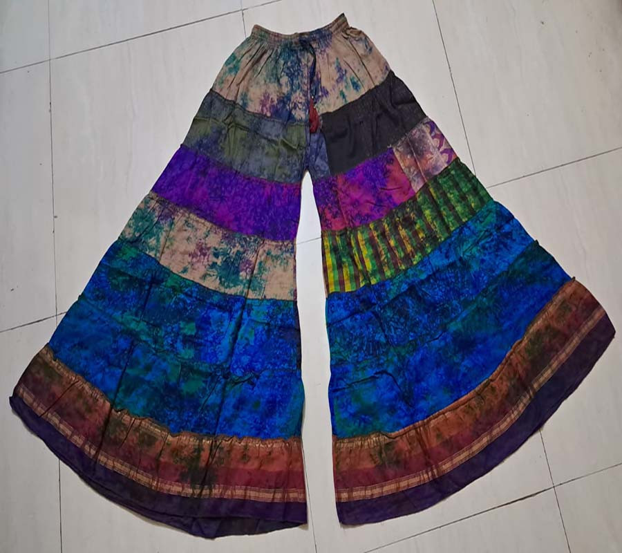 Tie-dye Boho New Silk Fabric Trouser GC-AP-1624