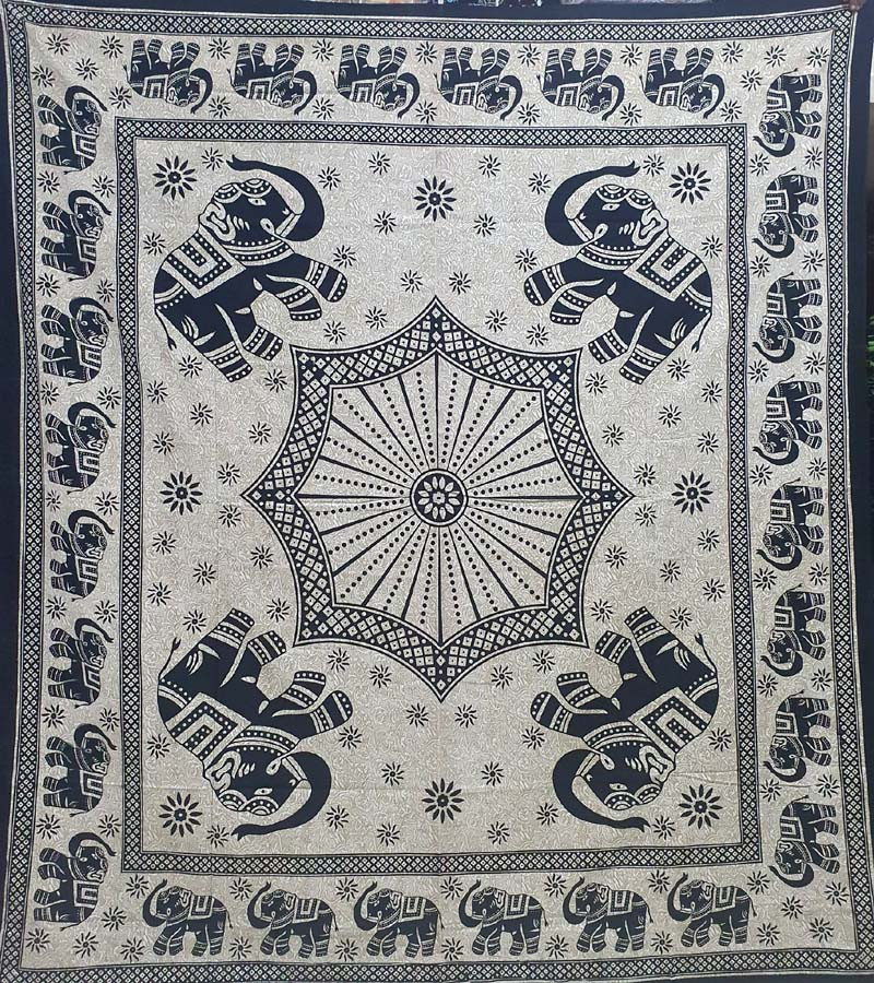 Home Decor Cotton Fabric Double Bedsheets GC-TPDB-172 Size (210cmX240cm)