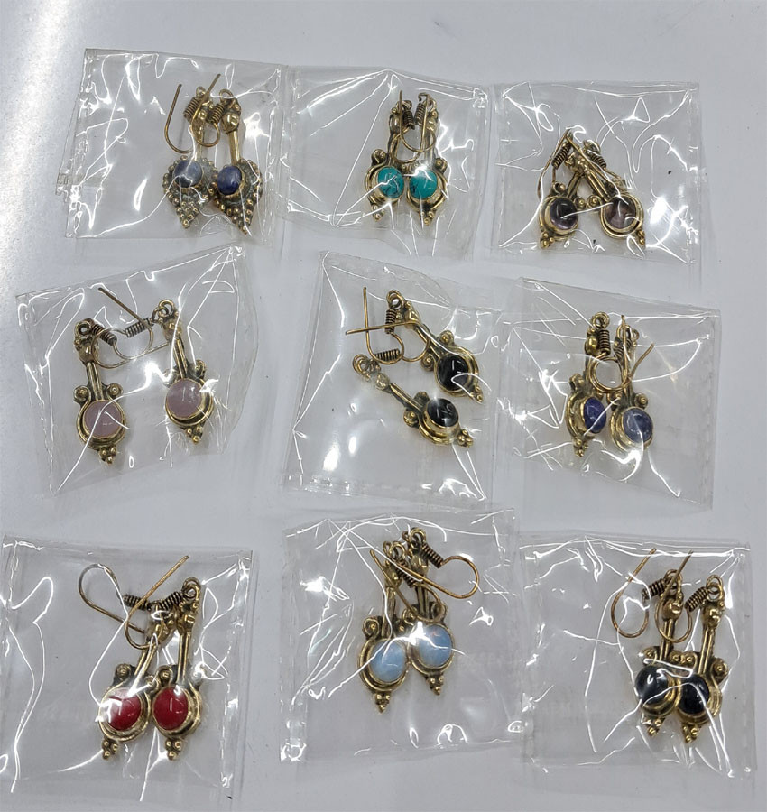 Stone Beads GS Metal Earrings GC-ER-430 Women Fashion Jewelry