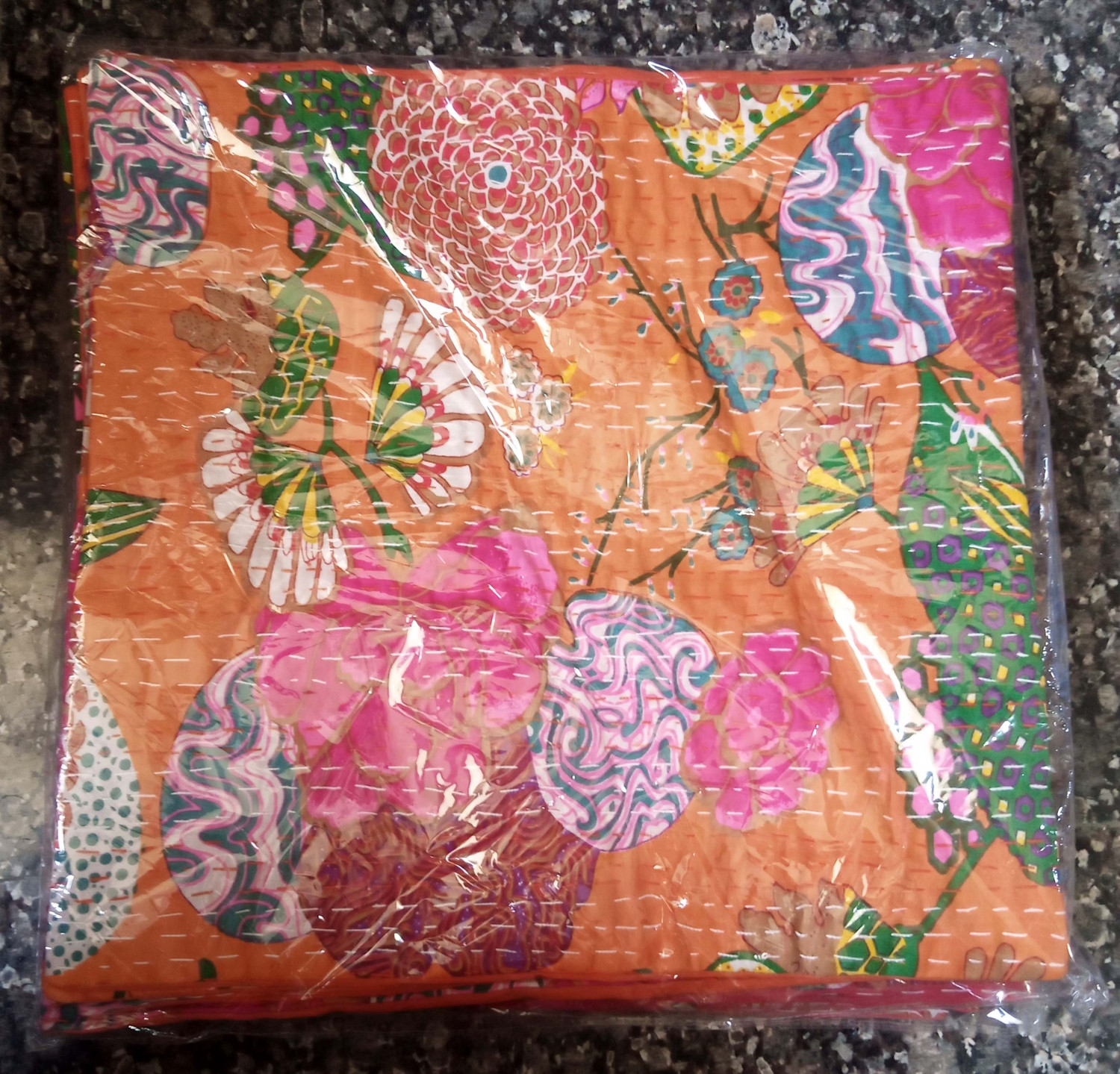 Kantha Work Cotton Fabric Cushion Cover For Home Décor  GC-CC-104