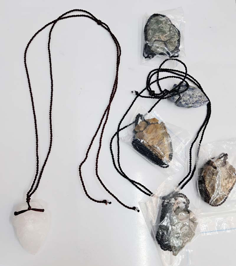 Natural Stone Beads  Pendent Necklaces GC-NK-445